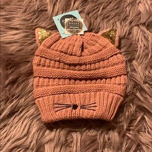 Kids cute cat beanie